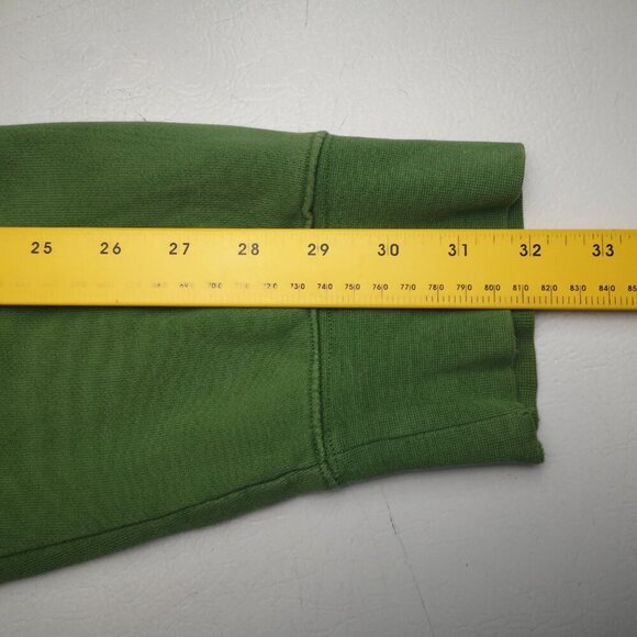 Gap Factory Men's Size XL Green Terry Lined Loose Fit Round Neck Sweat Shirt - Picture 7 of 12